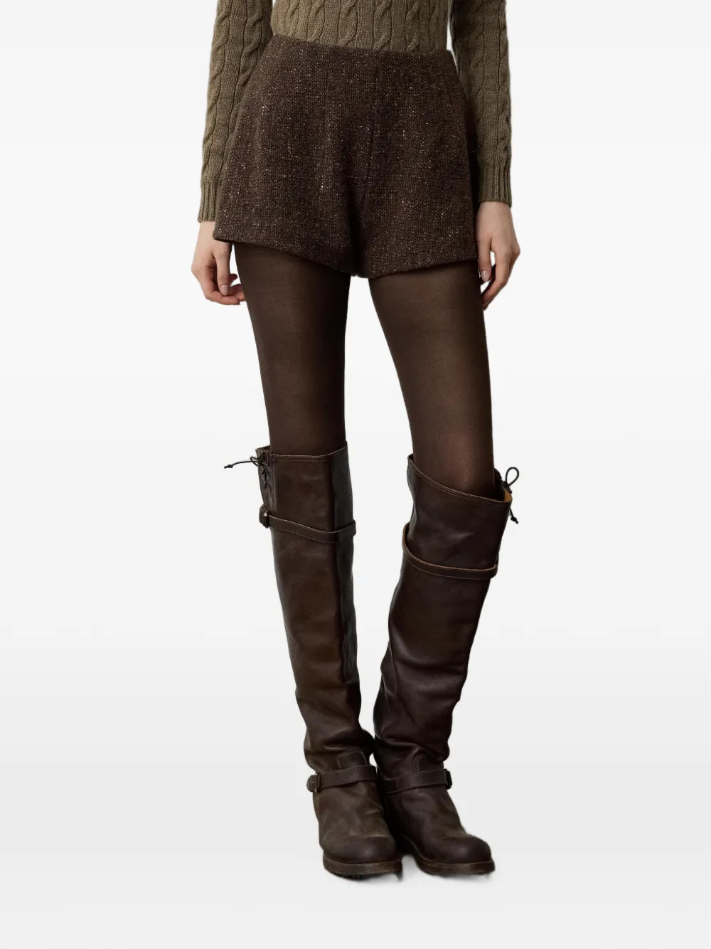 Ralph Lauren Collection Walace tweed shorts Bruin