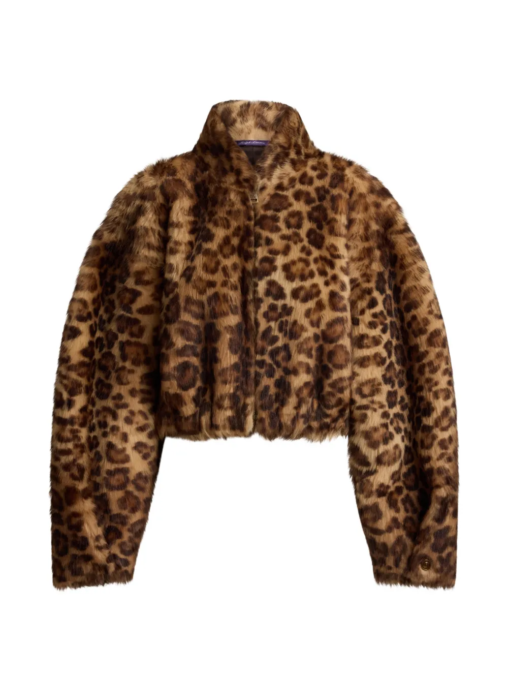 Ralph Lauren Collection Giacca Balvin leopardata in shearling - Marrone