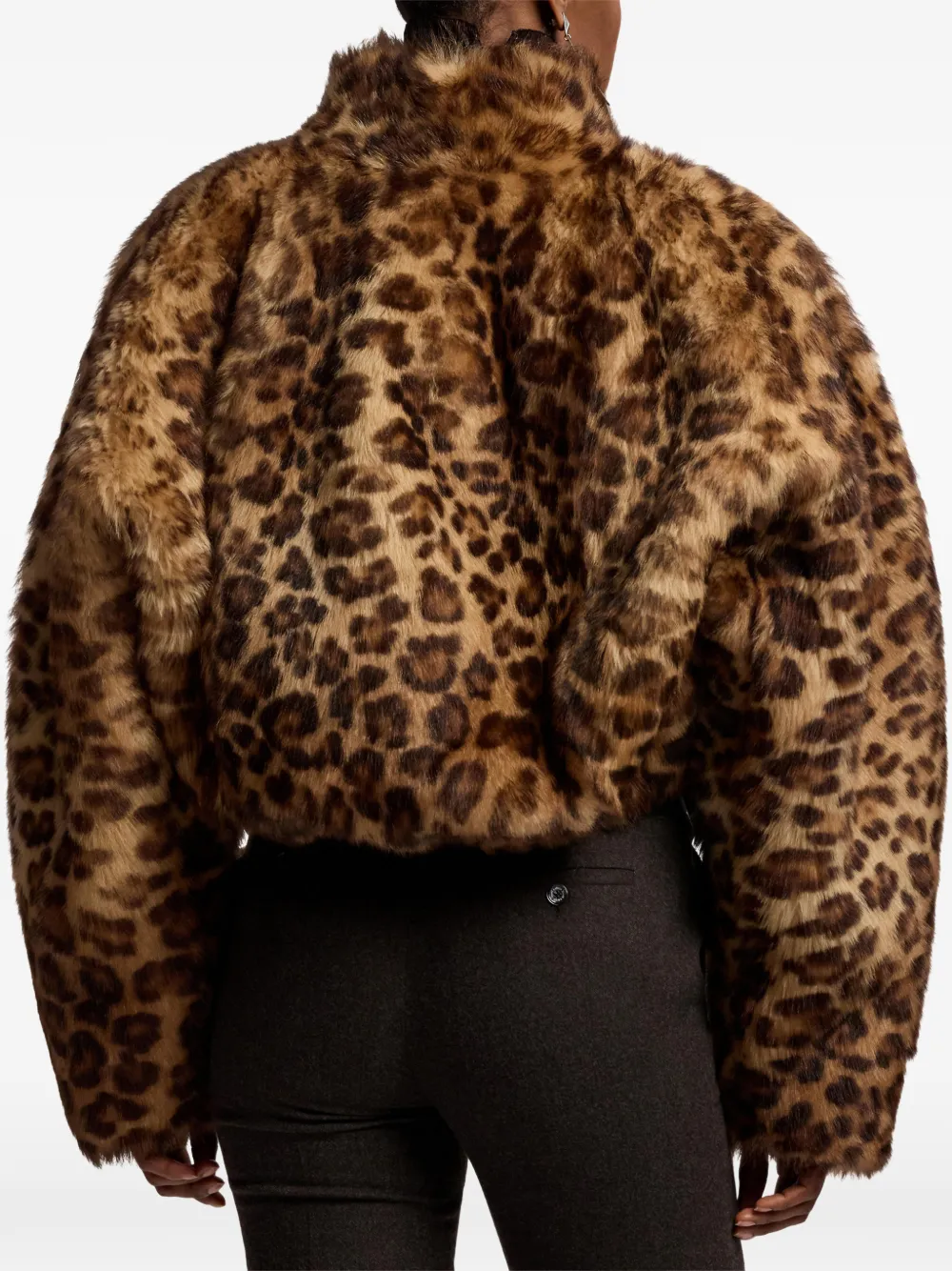 Ralph Lauren Collection Balvin lammy jack met luipaardprint Bruin