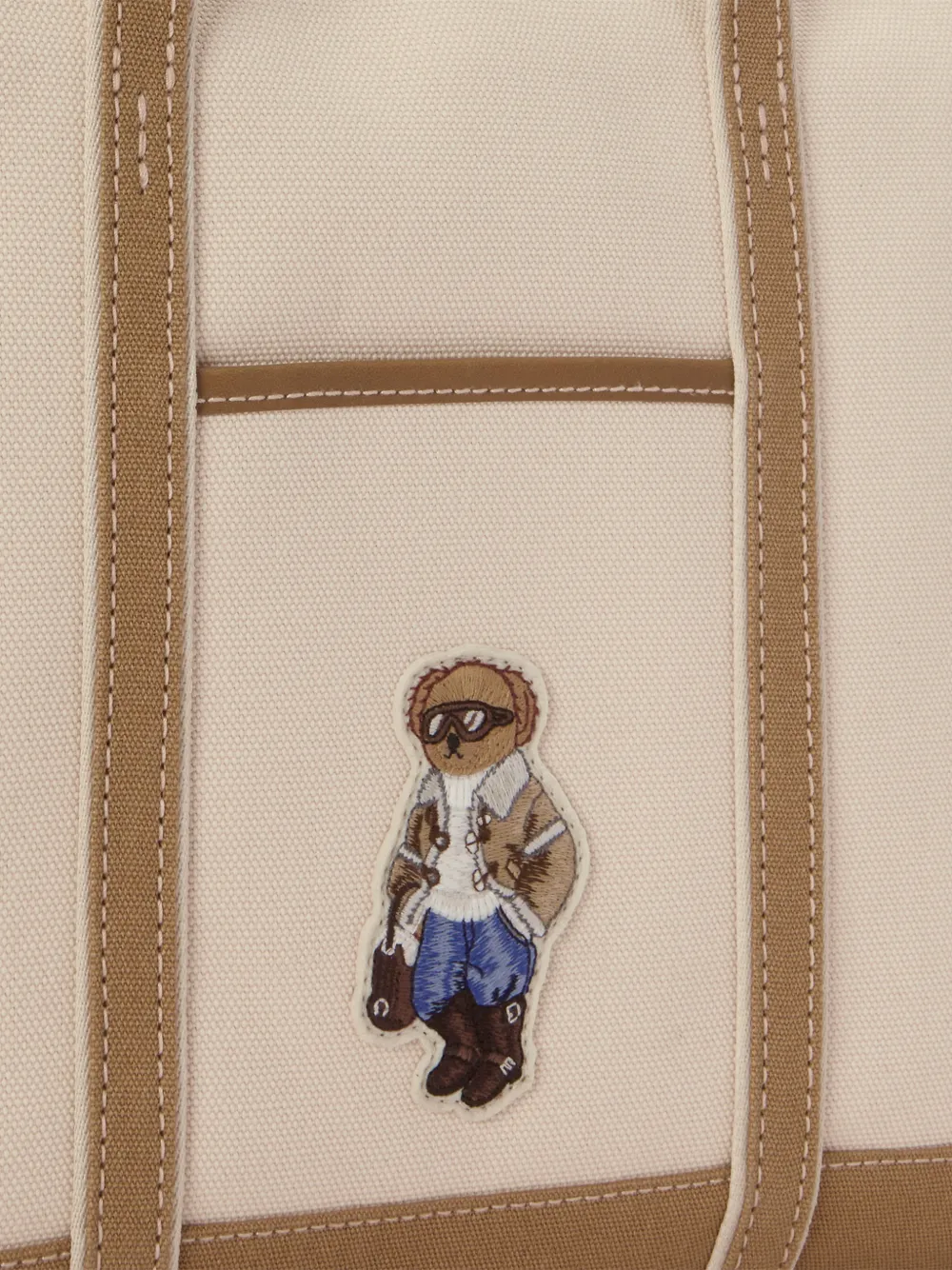 Polo Ralph Lauren Polo Bear canvas shopper Beige