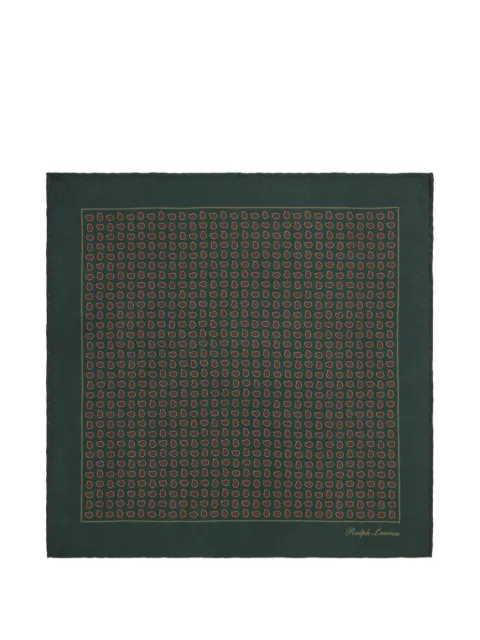 Ralph Lauren Purple Label paisley-print silk pocket square