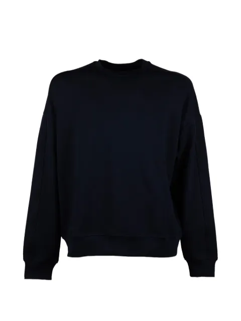 OWN logo-embroidered dropped-shoulder sweater