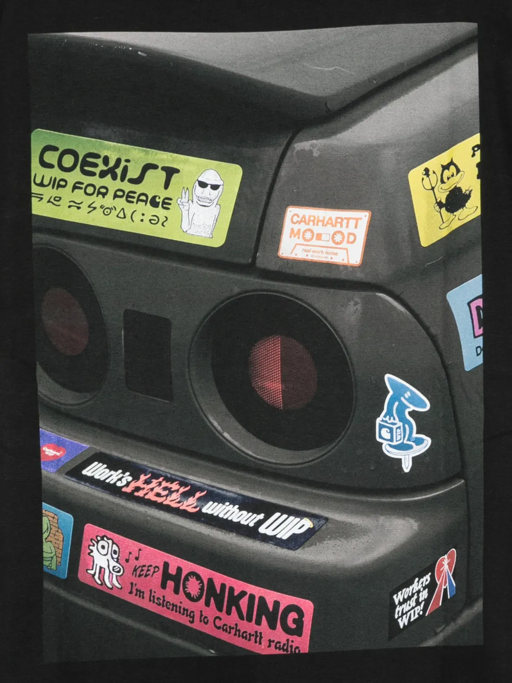 Carhartt WIP Car Camper T-shirt met grafische print Zwart