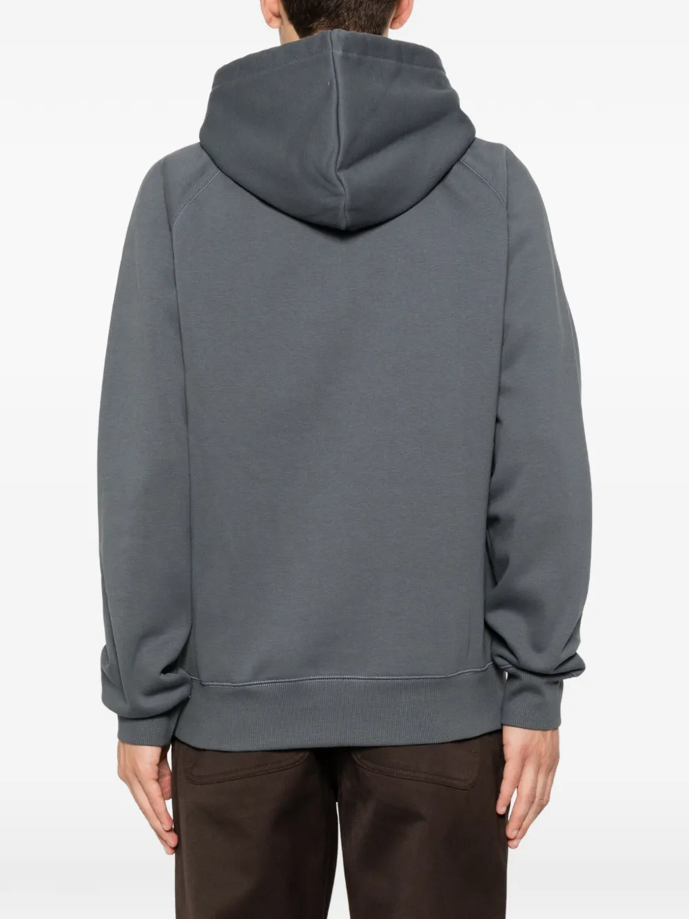 Carhartt WIP Chase hoodie met geborduurd logo en rits Grijs