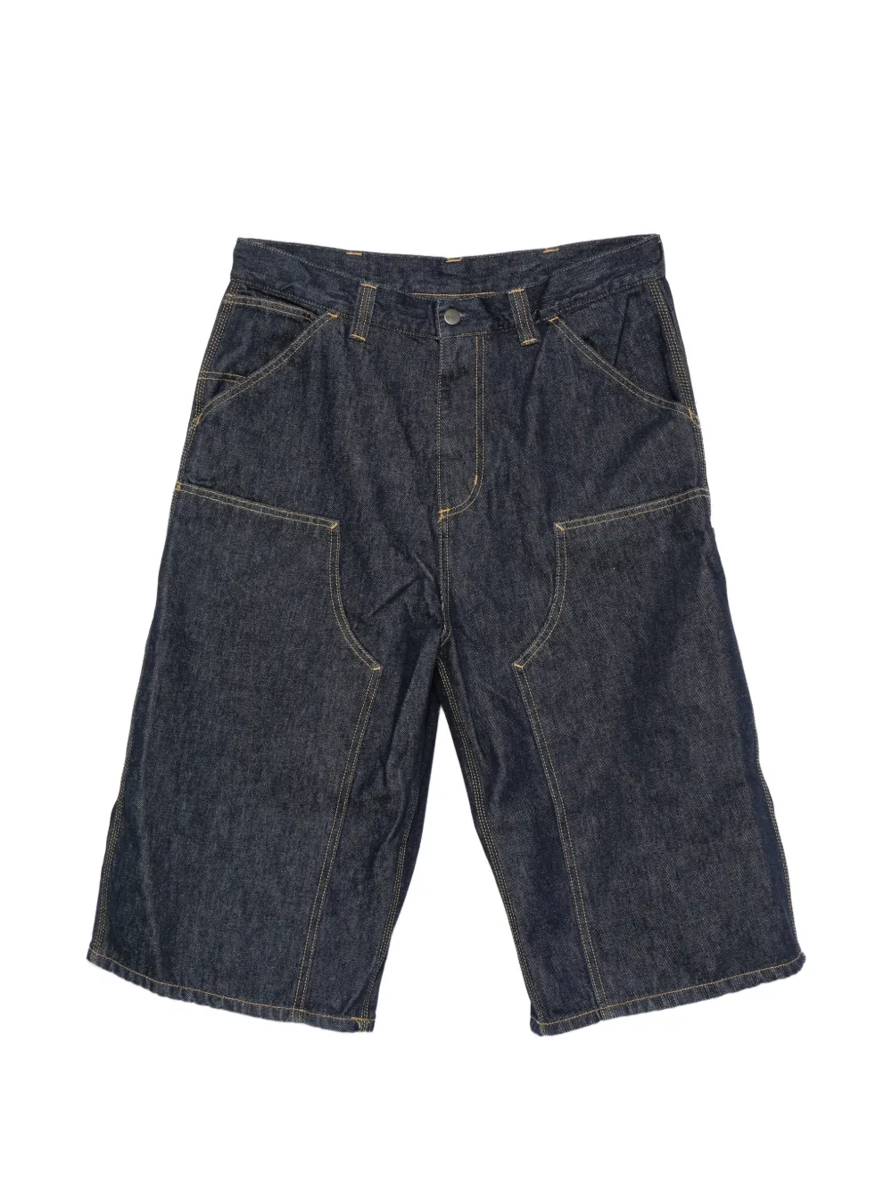 Carhartt WIP double-knee long denim shorts - Blu