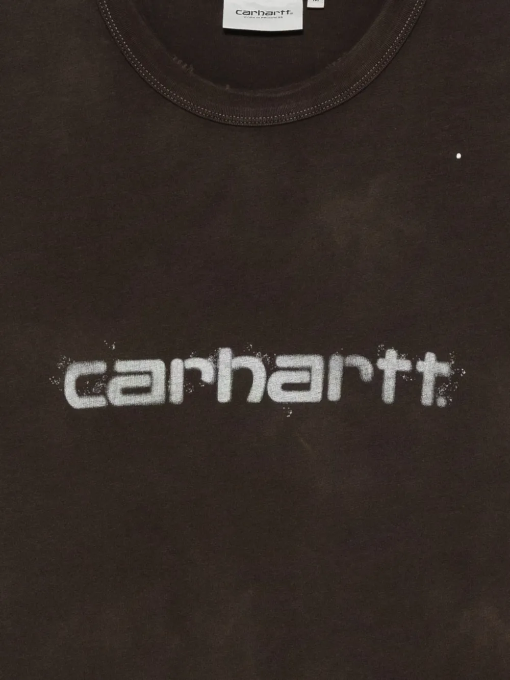 Carhartt WIP T-shirt met logoprint Bruin