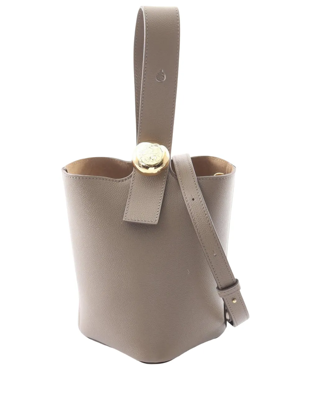 Loewe Pre-Owned 2010-2026 Mini Leather Pebble Bag satchel - Grigio