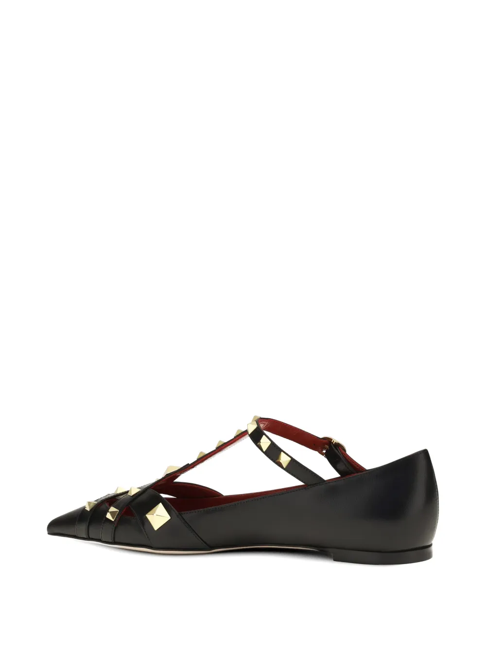 Valentino Garavani Studdy cage flat pumps Zwart