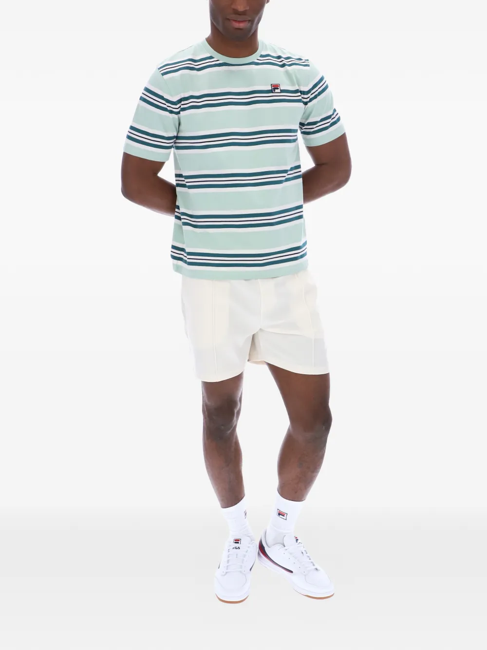 Fila Cesare gestreept T-shirt Groen
