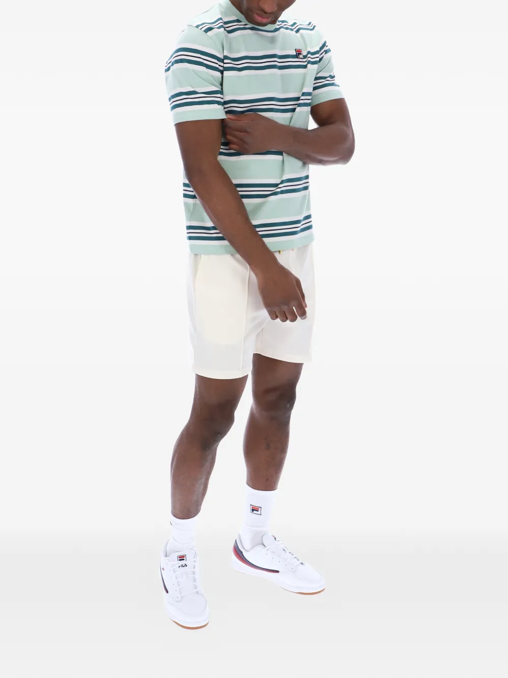 Fila Cesare gestreept T-shirt Groen