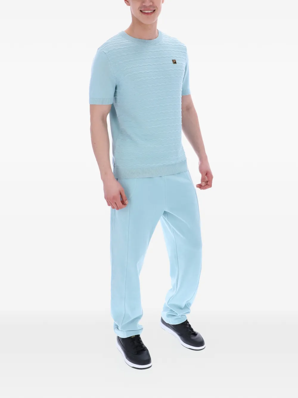 Fila Sterling Don T-shirt met textuur Blauw