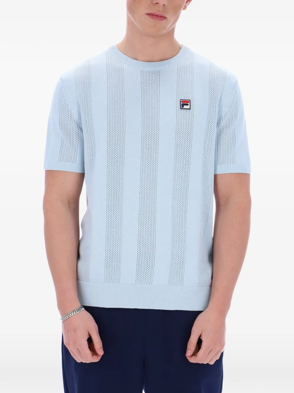 Fila Skyway Corrado T-shirt met gebreid vlak Blauw