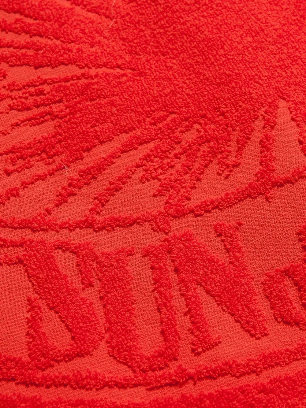 SUN of a BEACH Strandlaken met franje afwerking en logo Oranje
