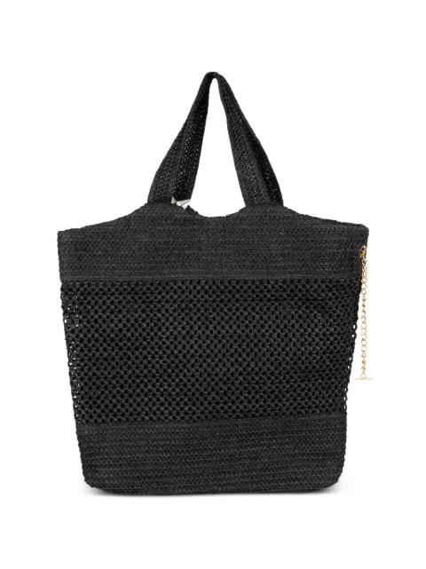 Marc Ellis Bolsa tote trançada com aplicação de logo