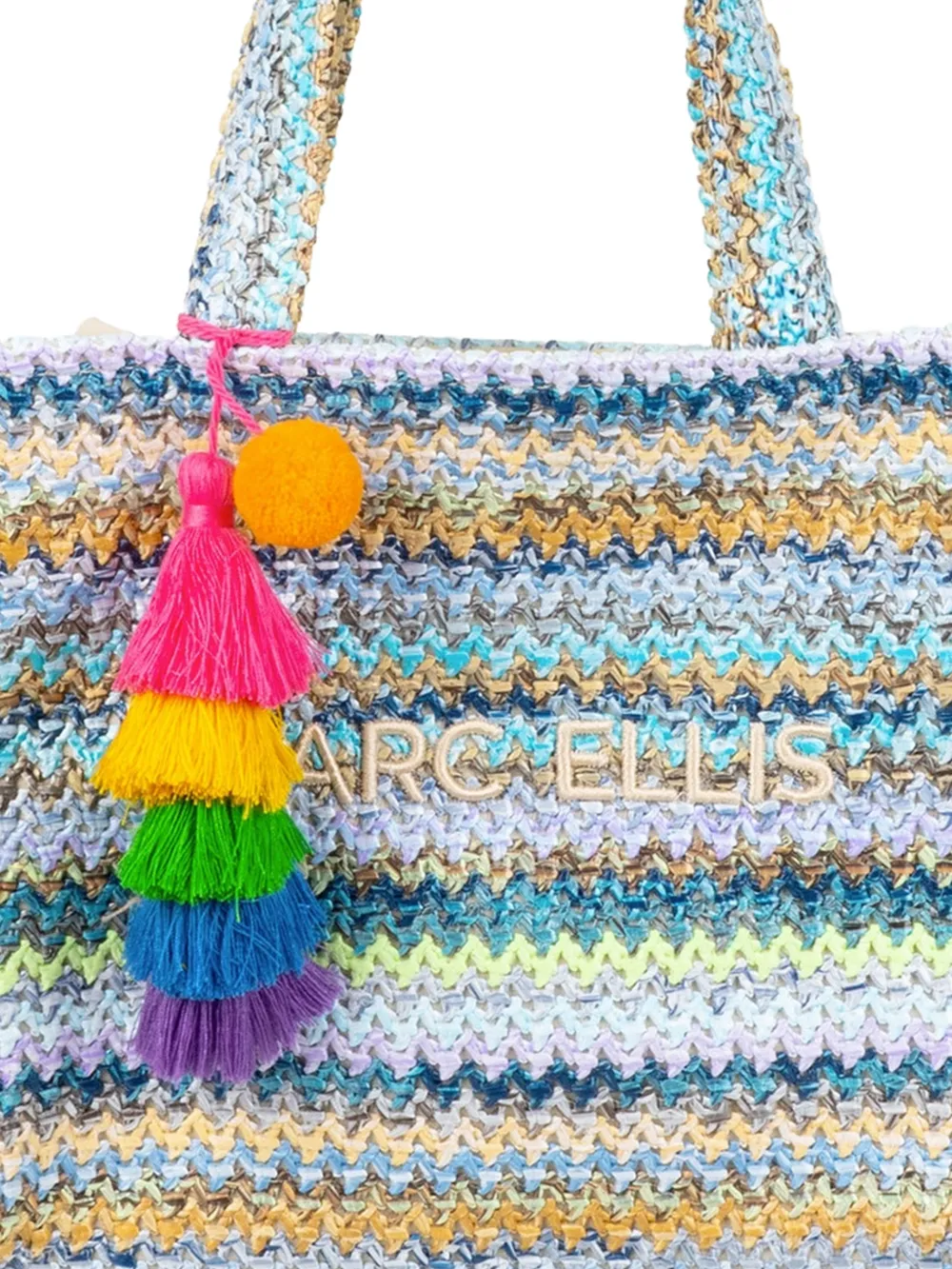 Marc Ellis Buby Saint Claire shopper met franje Blauw