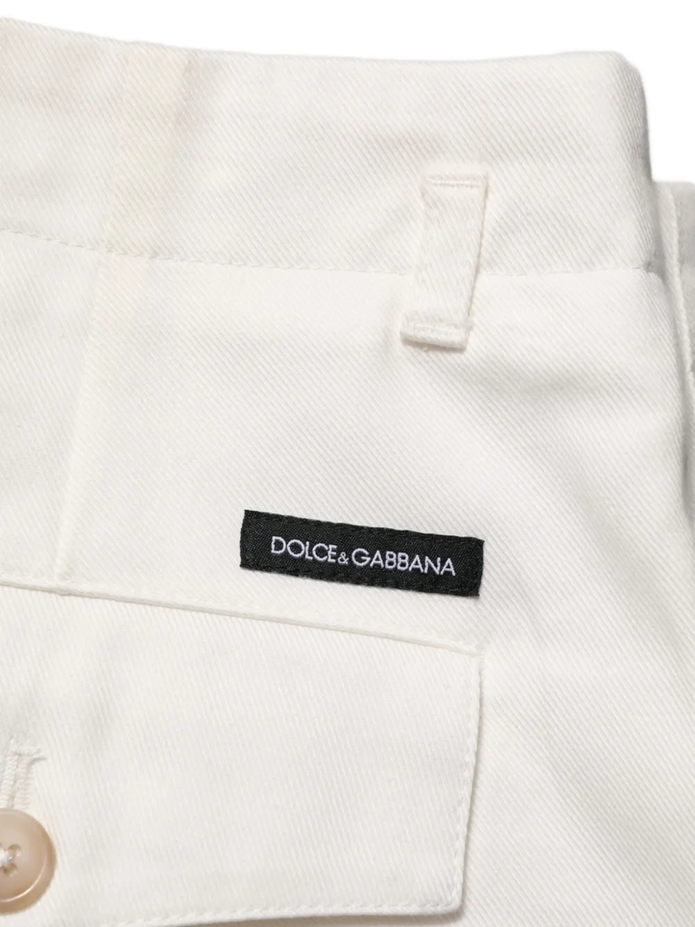 Dolce & Gabbana Geplooide bermuda shorts Wit