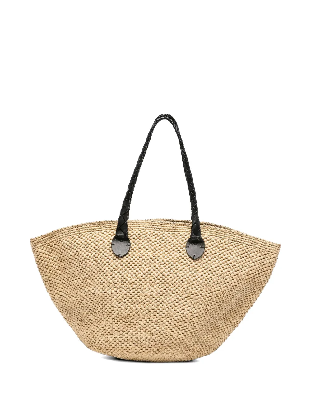 DRAGON DIFFUSION x Sovani Brunella woven tote bag - Toni neutri