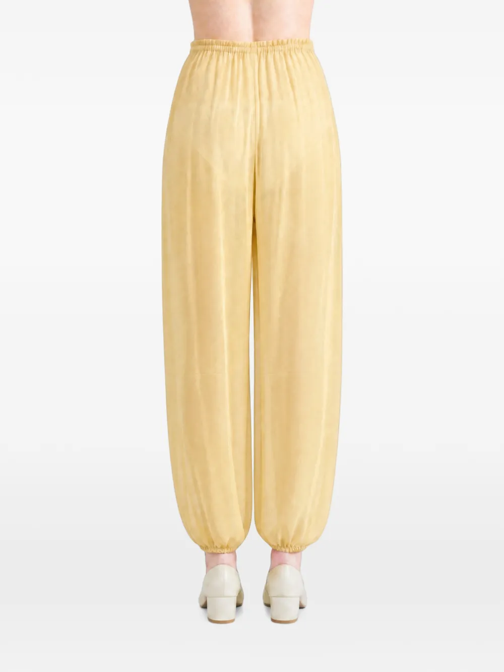 Paloma Wool Weza doorzichtige broek van zijdeblend Geel
