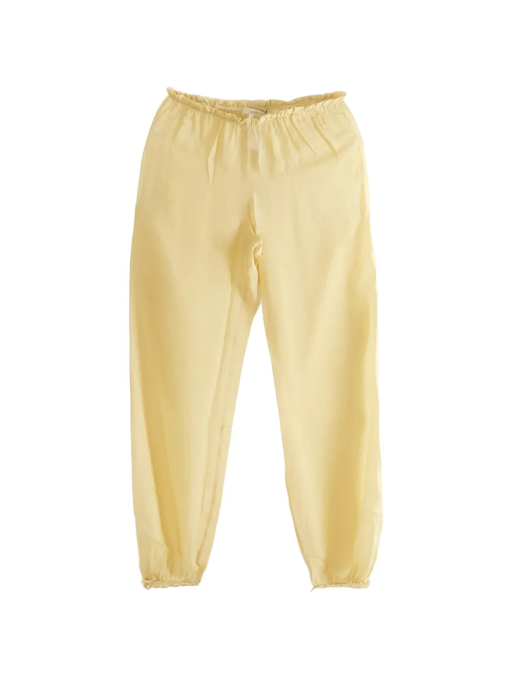 Paloma Wool Weza sheer silk-blend trousers - Giallo