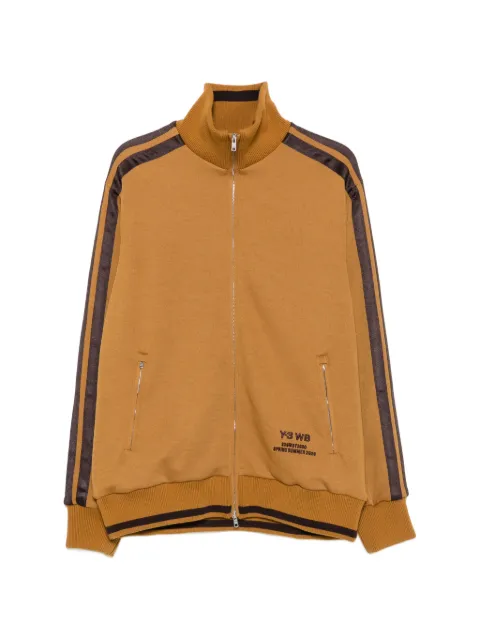 Y-3 x Wales Bonner side-stripe zip-up sweatshirt