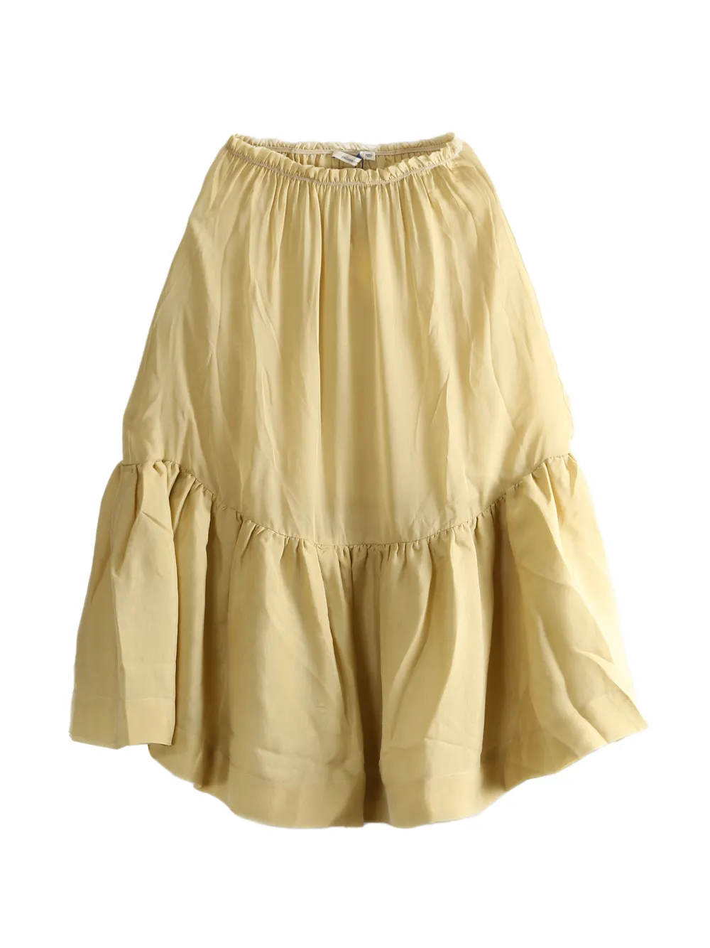 Paloma Wool Lamin ruffled tiered midi skirt - Giallo
