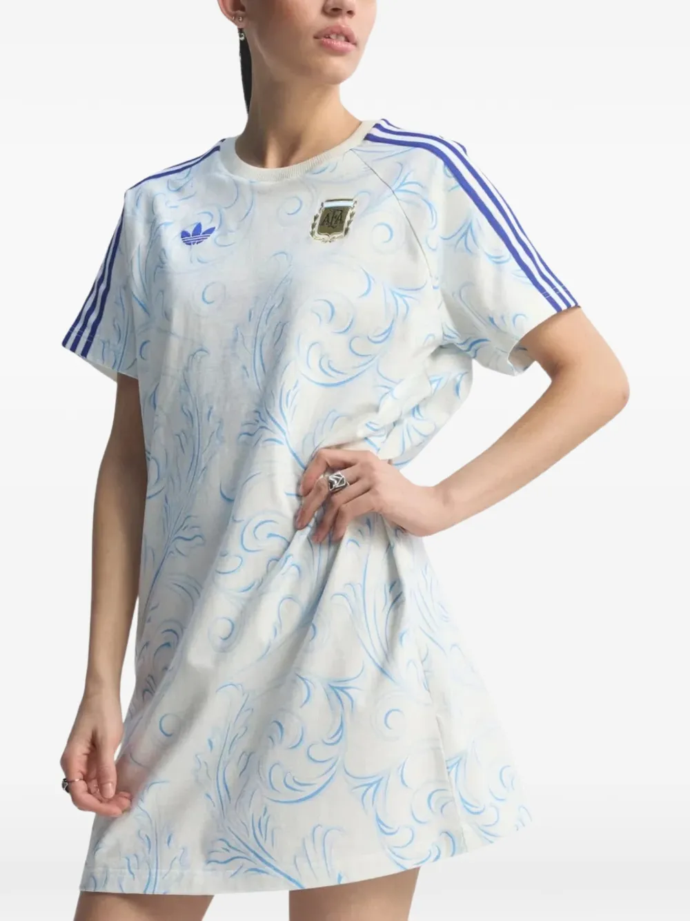 adidas Argentina Originals jurk Wit