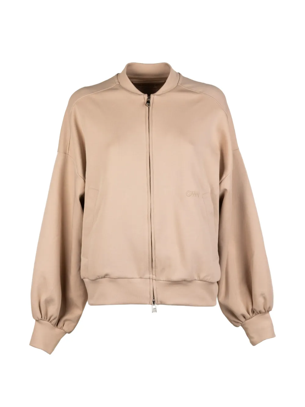 OWN Bomberjacke mit Logo-Stickerei - Nude