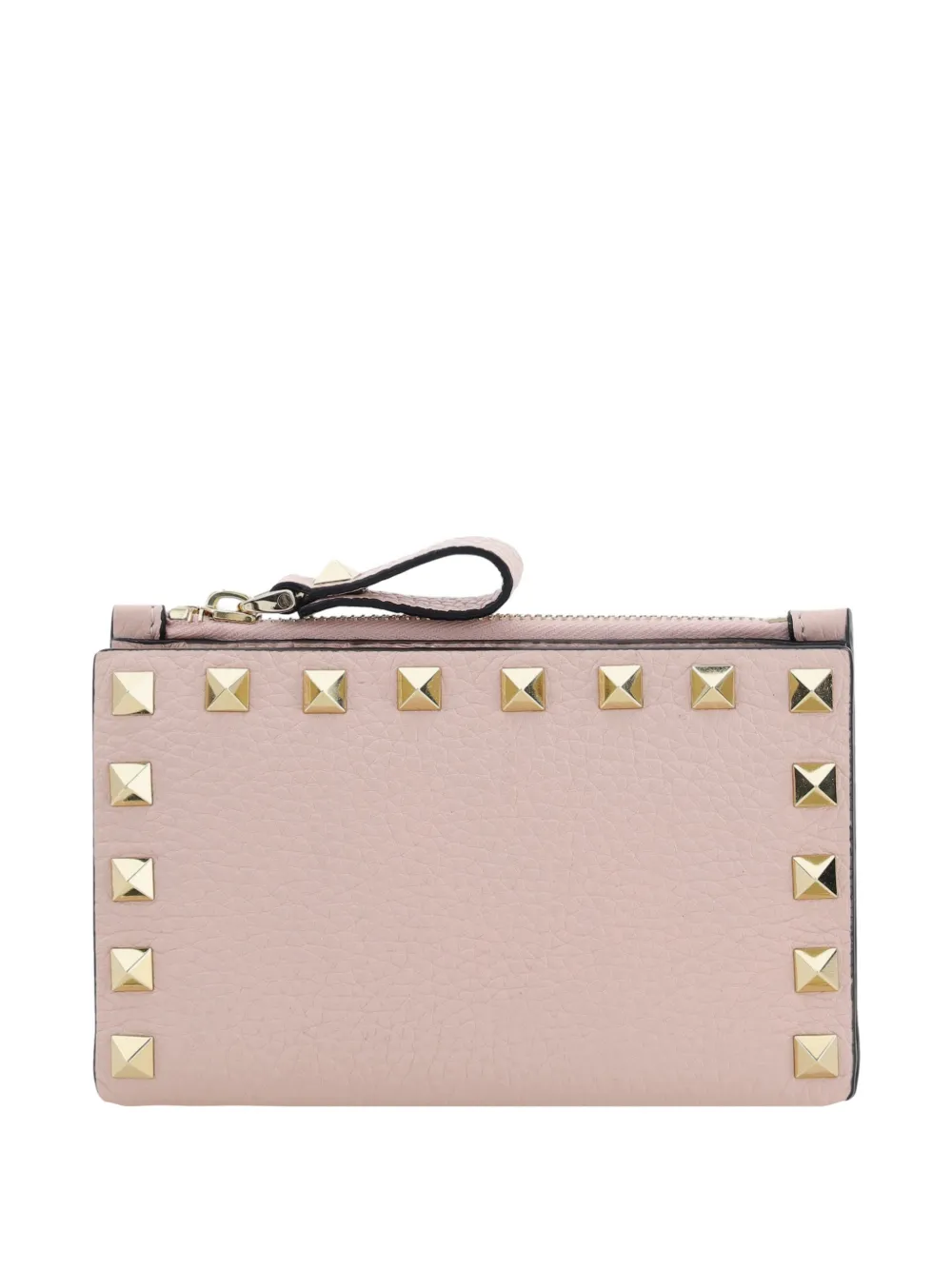 Valentino Garavani Rockstud leather wallet - Rosa