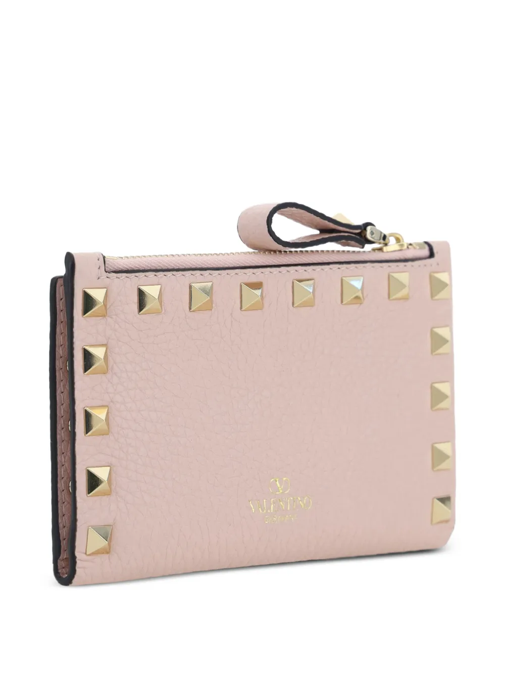 Valentino Garavani Rockstud leather wallet - Rosa