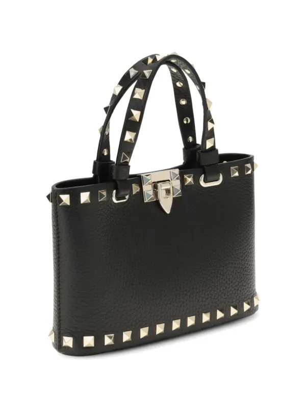 Valentino Garavani Mini Rockstud Shopping Bag Leather Tote Bag
