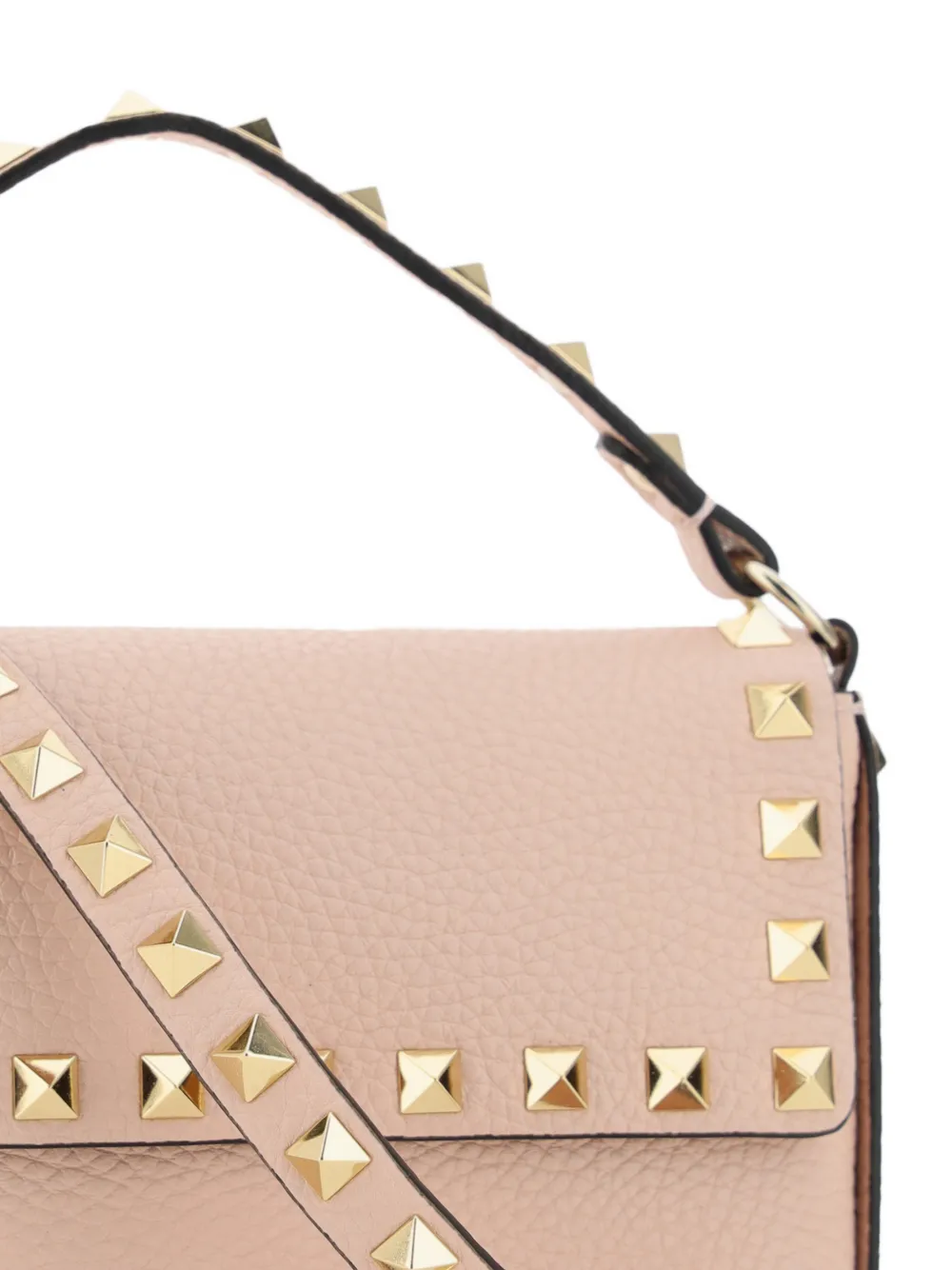 Valentino Garavani Rockstud leren mini-shopper Roze