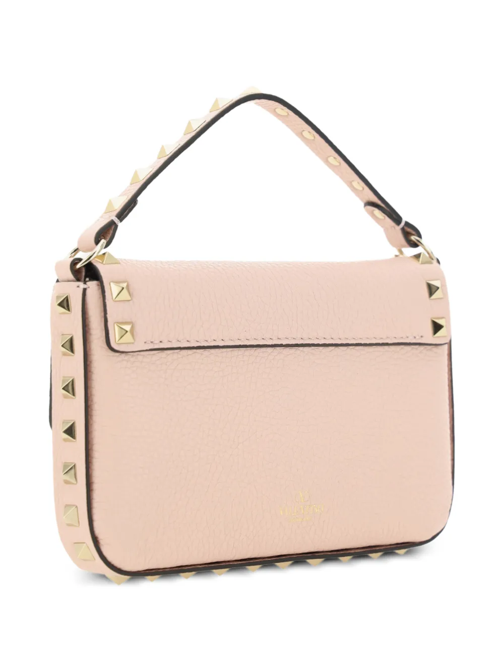 Valentino Garavani Rockstud leren mini-shopper Roze