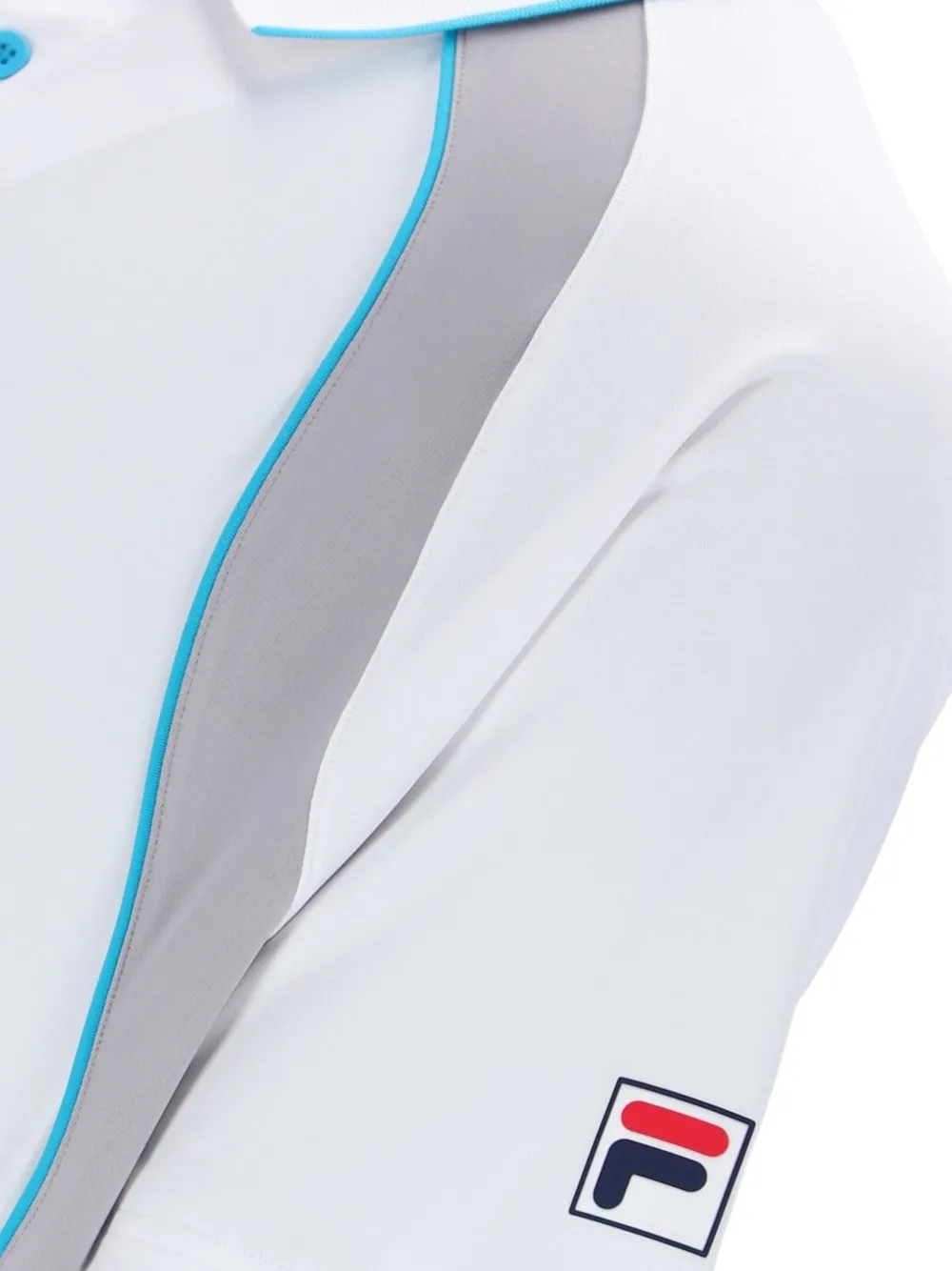 Fila Harrison poloshirt met vlakken Wit