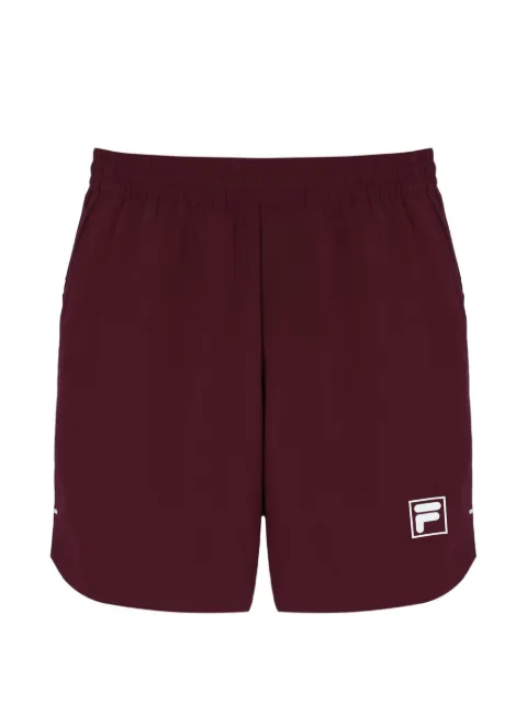 Fila Wine logo-patch elasticated shorts