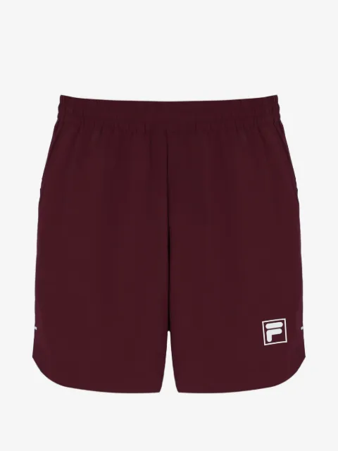 Fila Wine logo-patch elasticated shorts