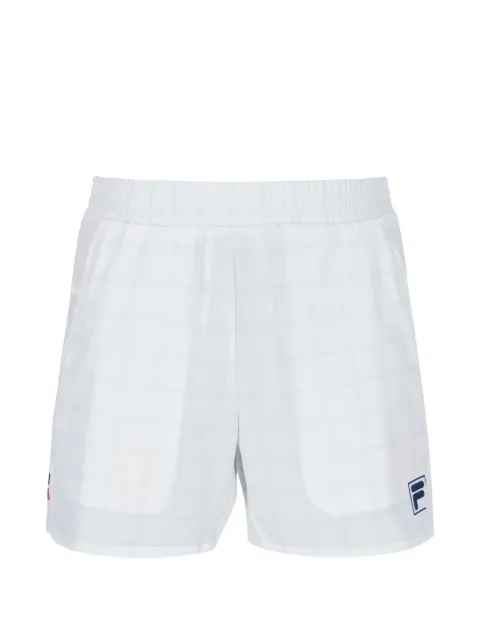 Fila check-pattern tennis shorts
