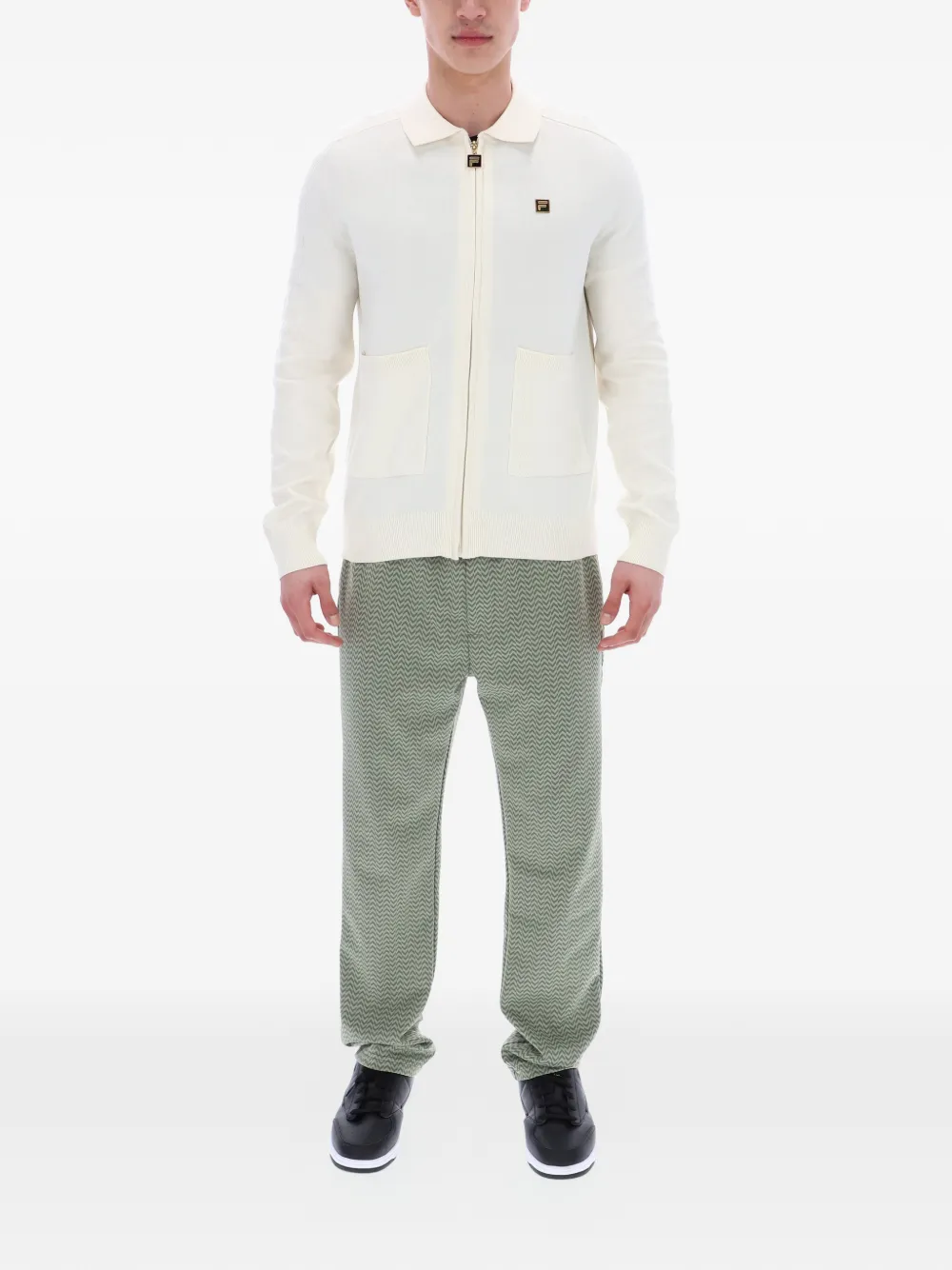 Fila Teddy jack met pointelle detail Wit