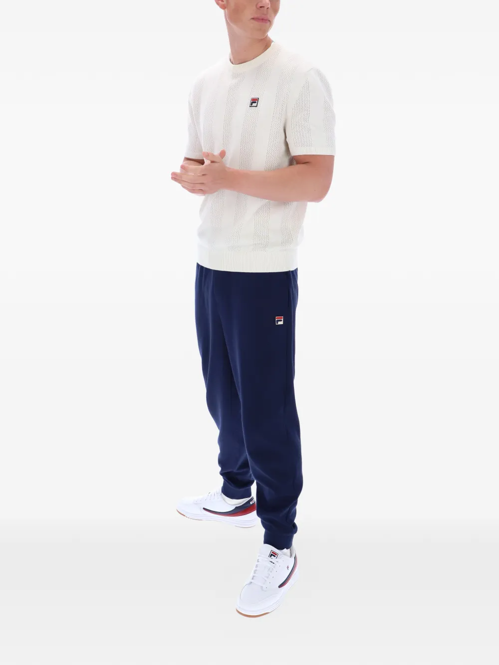 Fila Gardenia Corrado T-shirt met gebreid vlak Wit