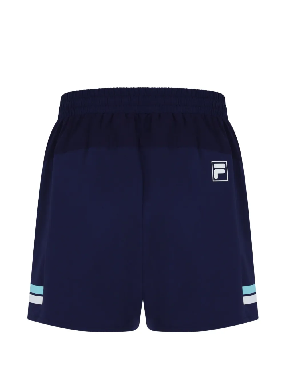 Fila Shorts met logopatch en zijsplit Blauw