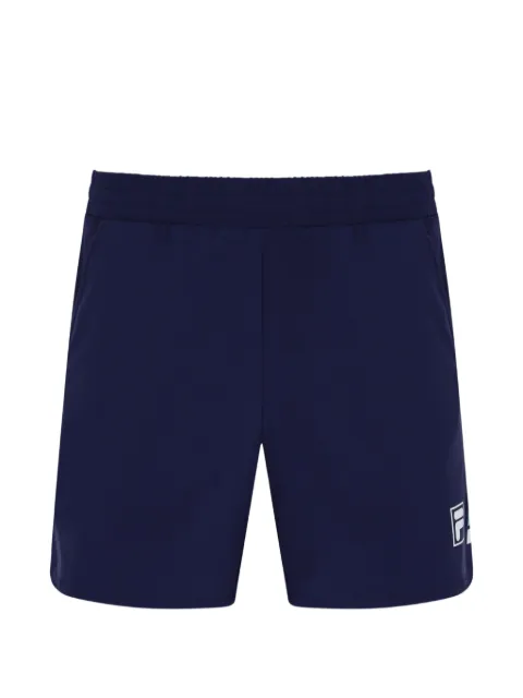 Fila logo-patch side-slit shorts