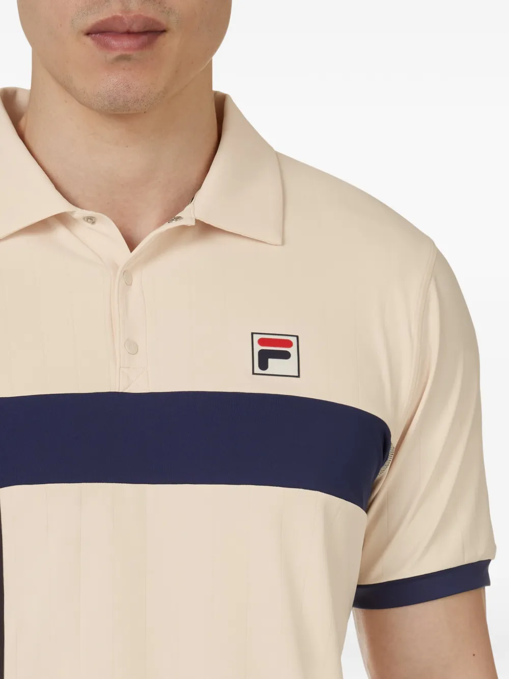 Fila Pro Tennis Heritage poloshirt met krijtstreep Beige