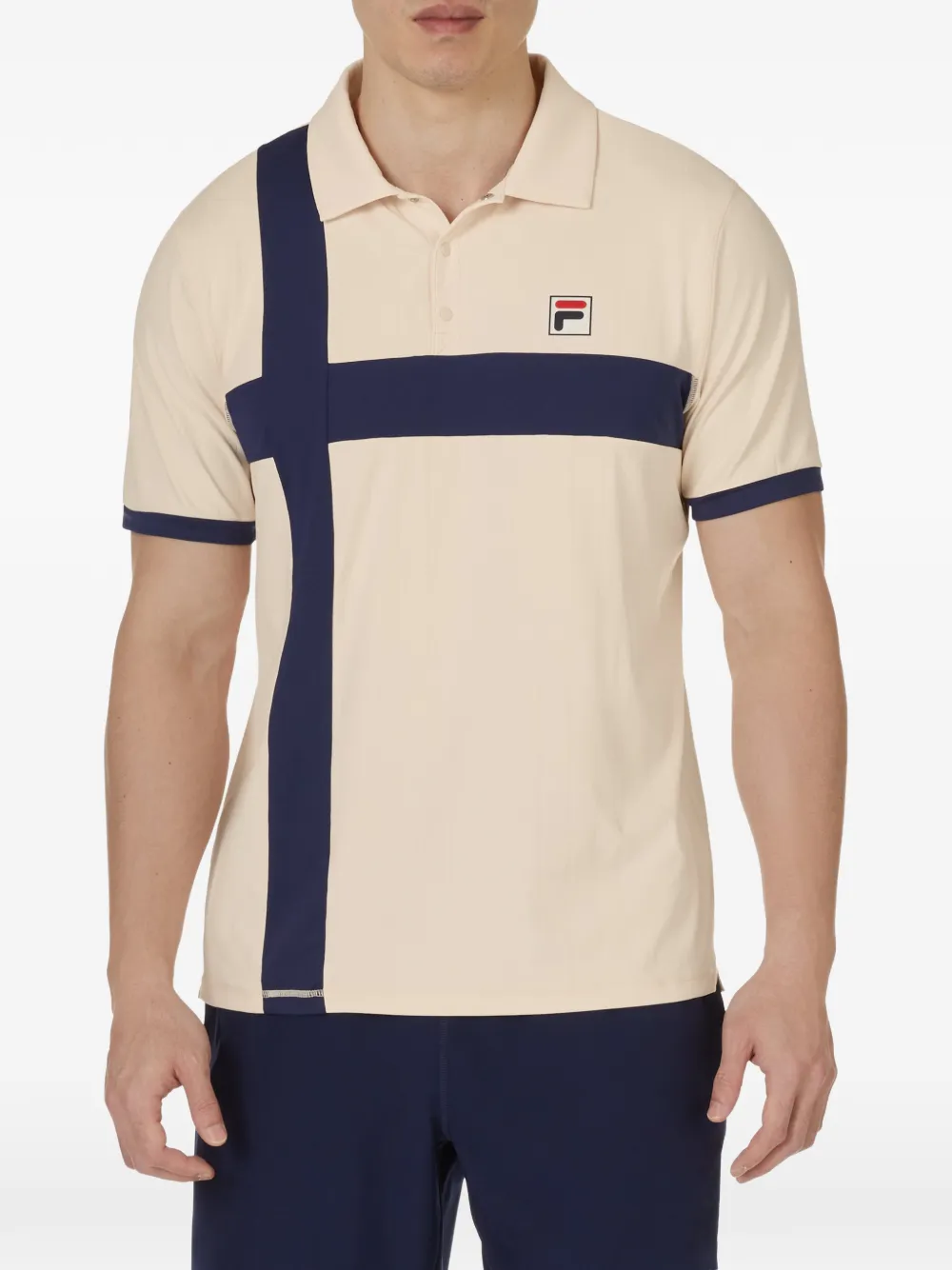 Fila Pro Tennis Heritage poloshirt met krijtstreep Beige