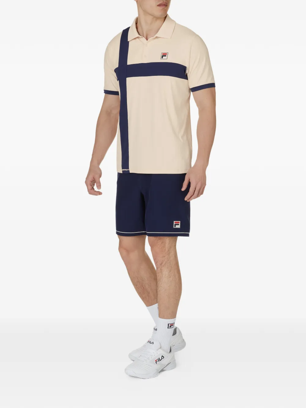 Fila Pro Tennis Heritage poloshirt met krijtstreep Beige