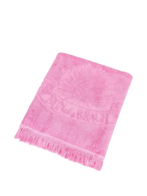 SUN of a BEACH fringe-trimmed logo-embossed beach towel