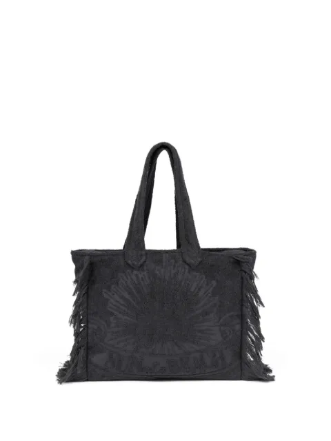 SUN of a BEACH Terry fringe-trim tote bag