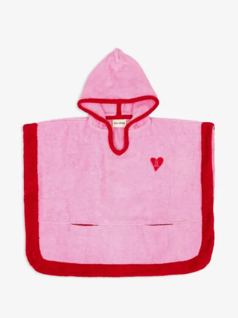 SUN of a BEACH heart-patch hooded poncho