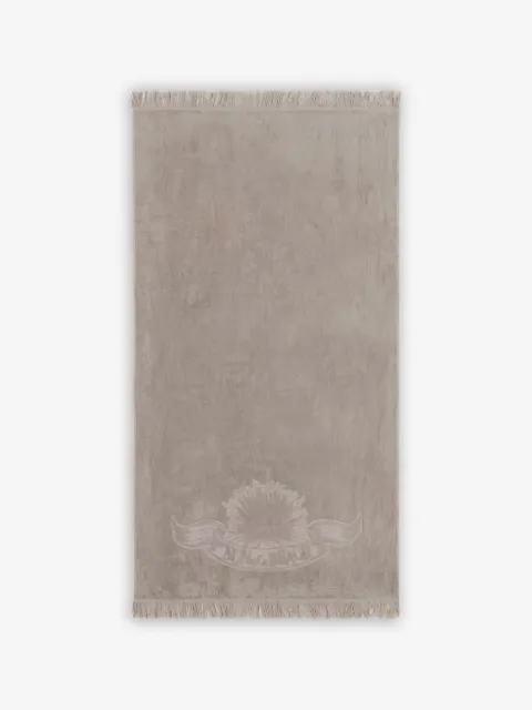 SUN of a BEACH logo-embossed fringed beach towel