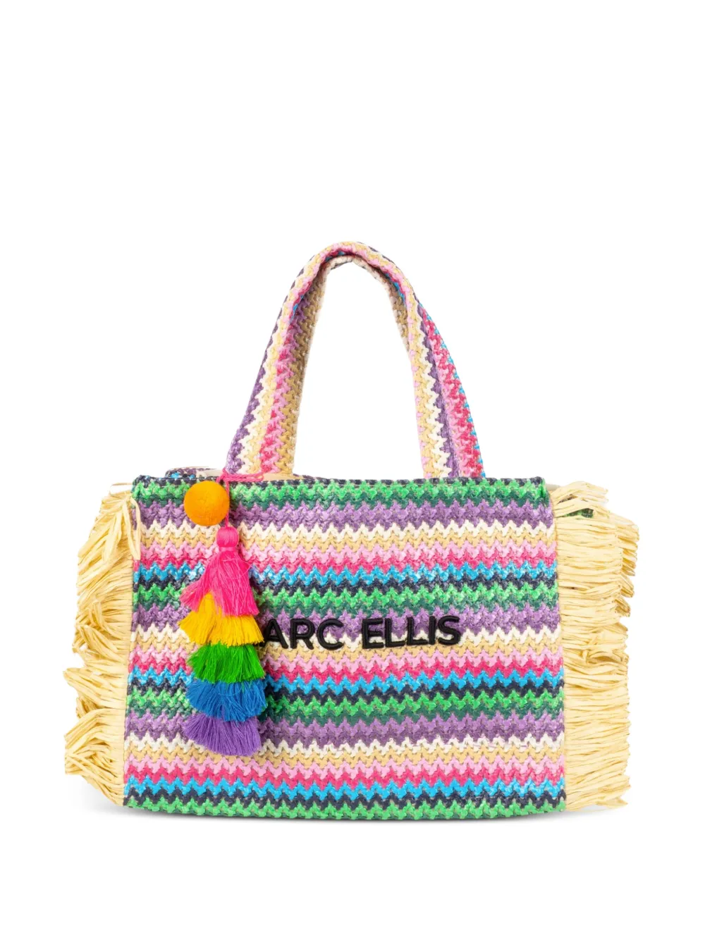 Marc Ellis Borsa tote Buby Saint Claire con frange - Viola