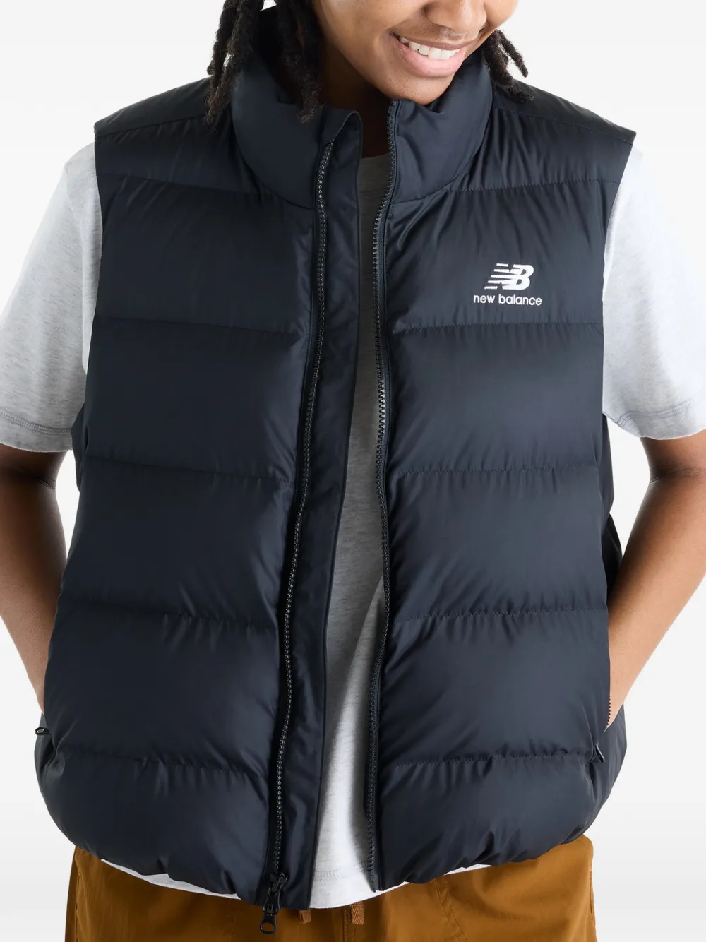 New Balance Boston gewatteerde bodywarmer Zwart