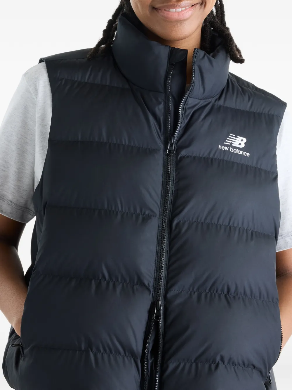 New Balance Boston gewatteerde bodywarmer Zwart